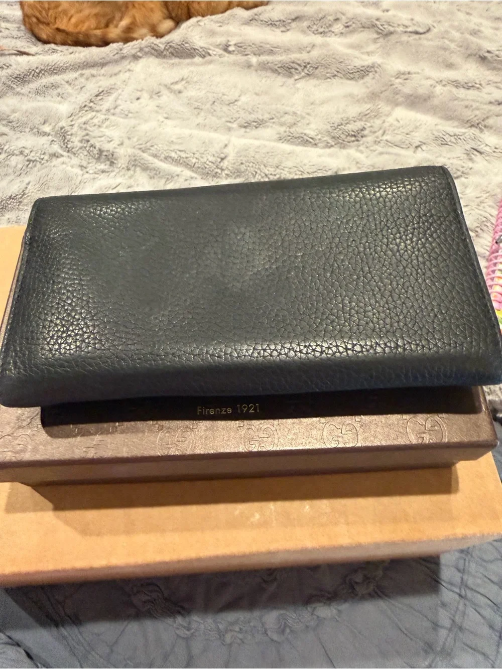 Gucci Marmont Continental Black Leather Interior Card Slot Pouch